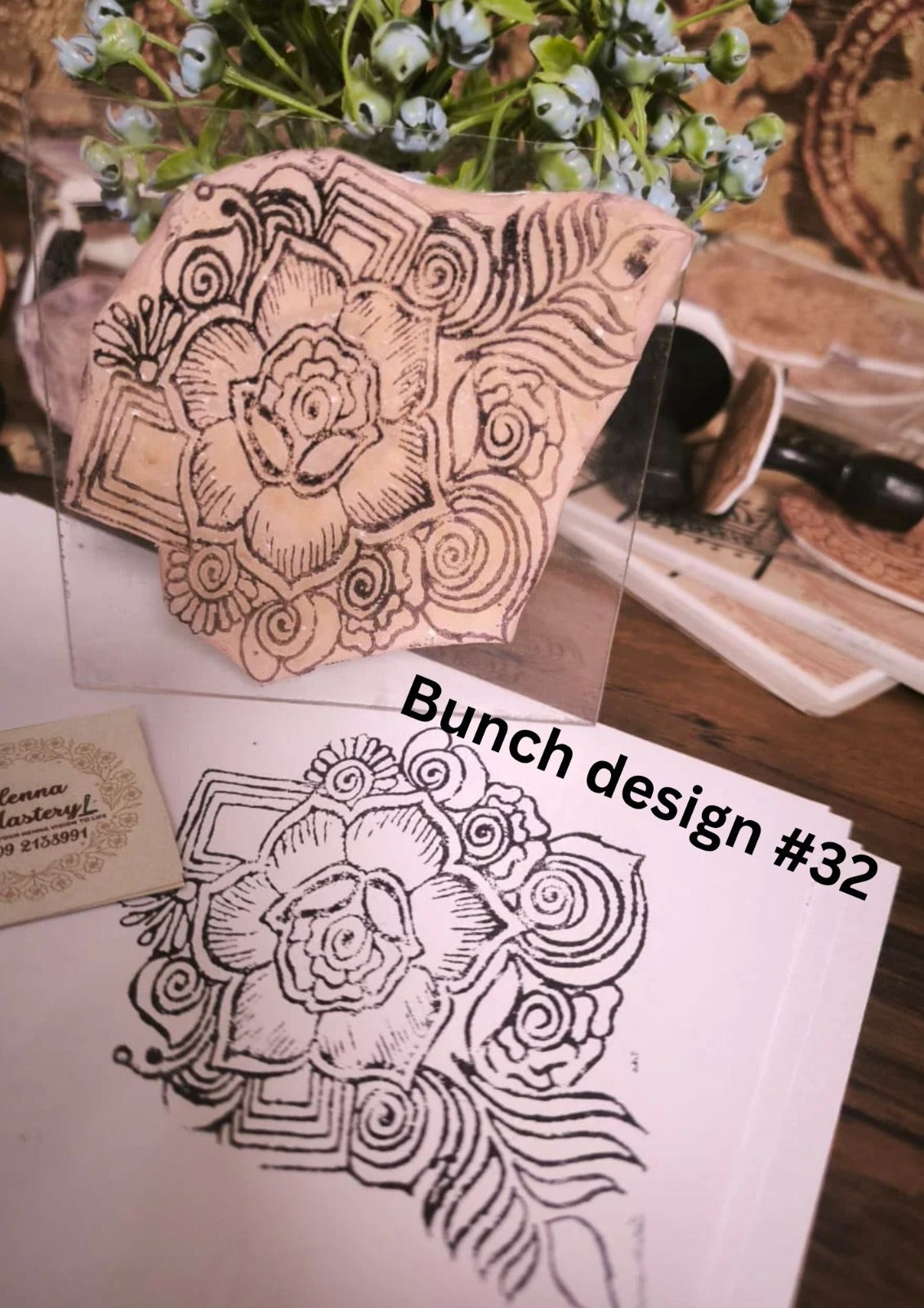 Reusable Mehandi/Henna Stamps (Select any design of your choice ) +FREE DELIVERY