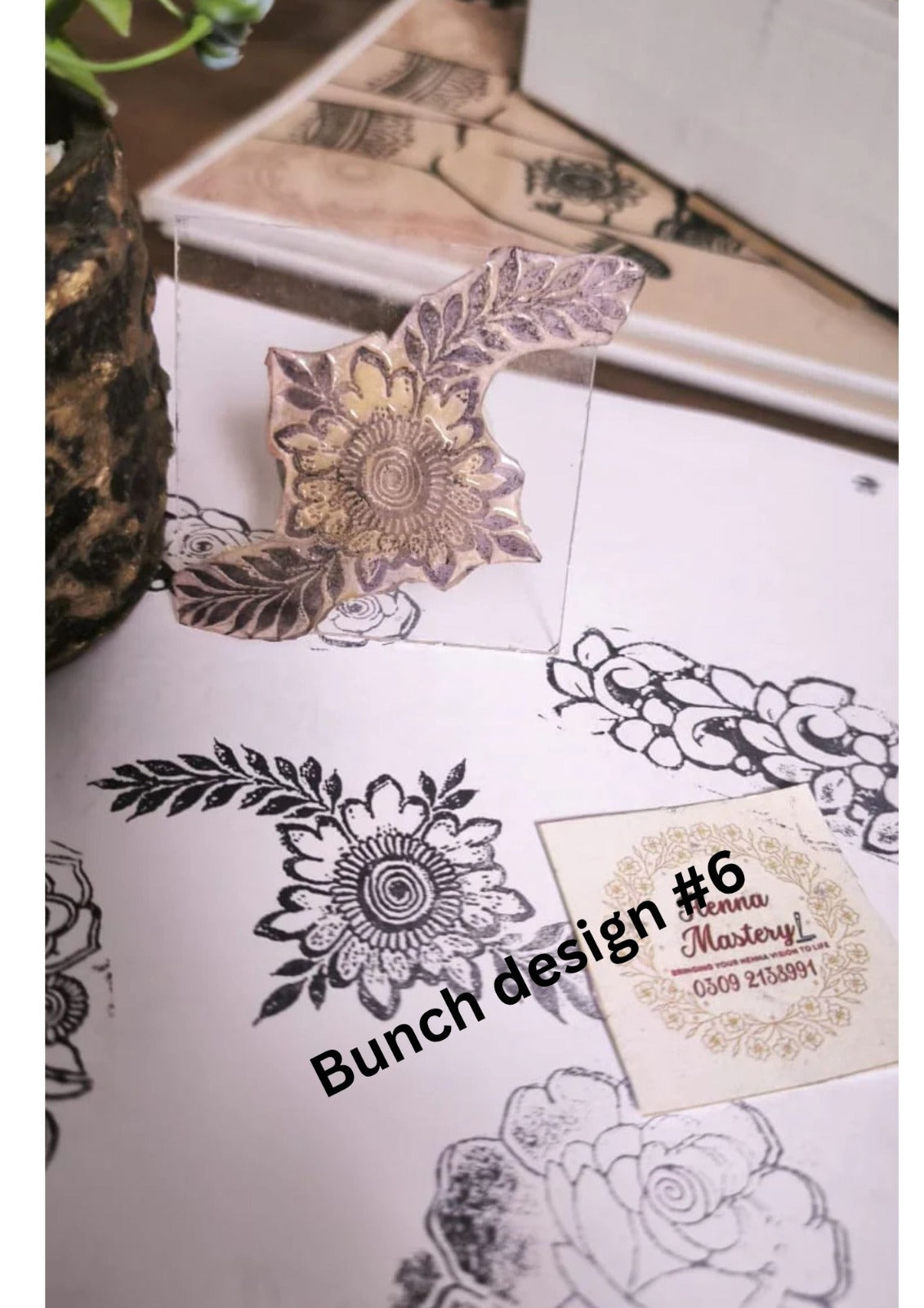 Reusable Mehandi/Henna Stamps (Select any design of your choice ) +FREE DELIVERY