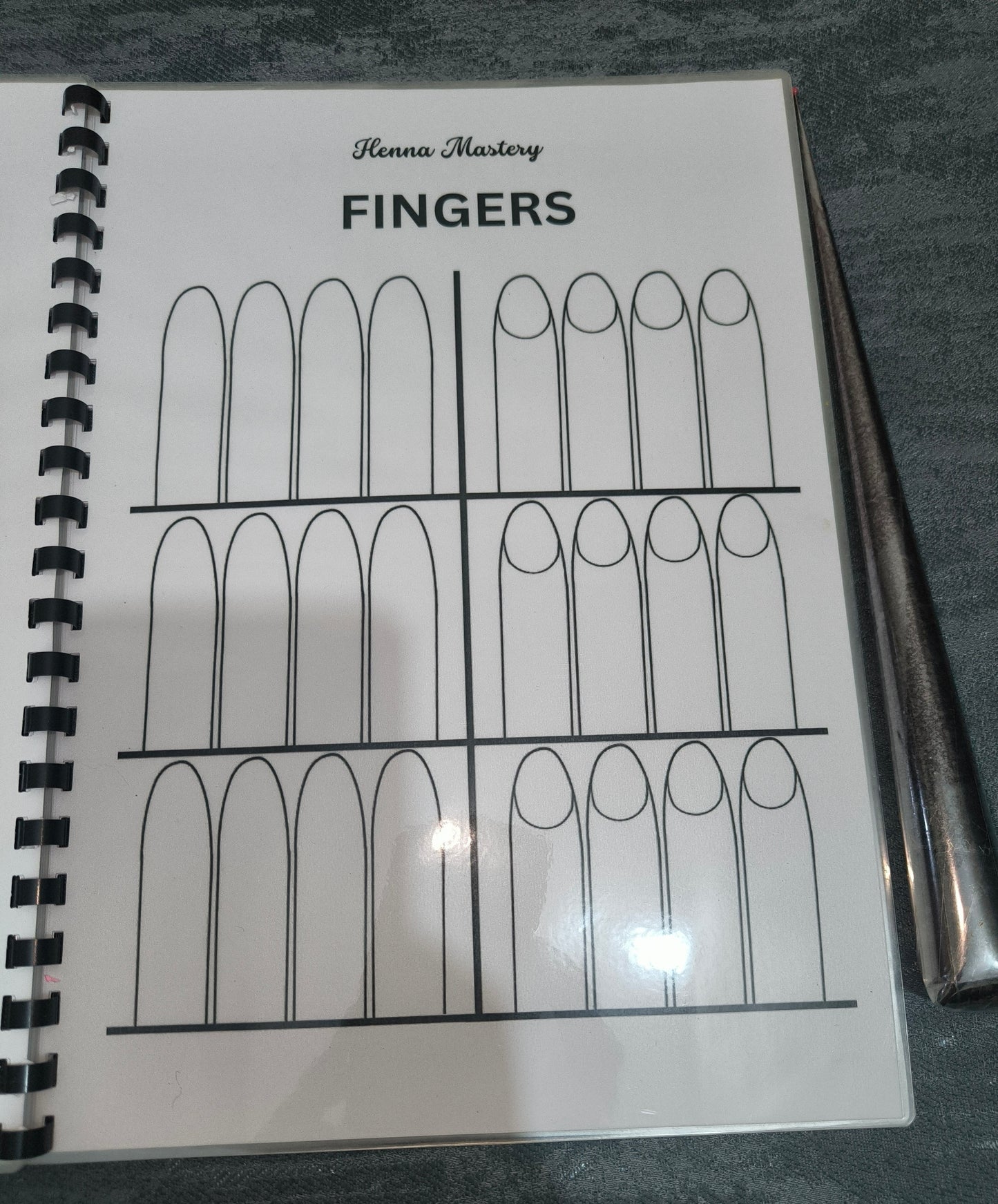 Henna Reusable Tracing Book + FREE Practice Cone.( The Empty Canvas,Full Laminated)