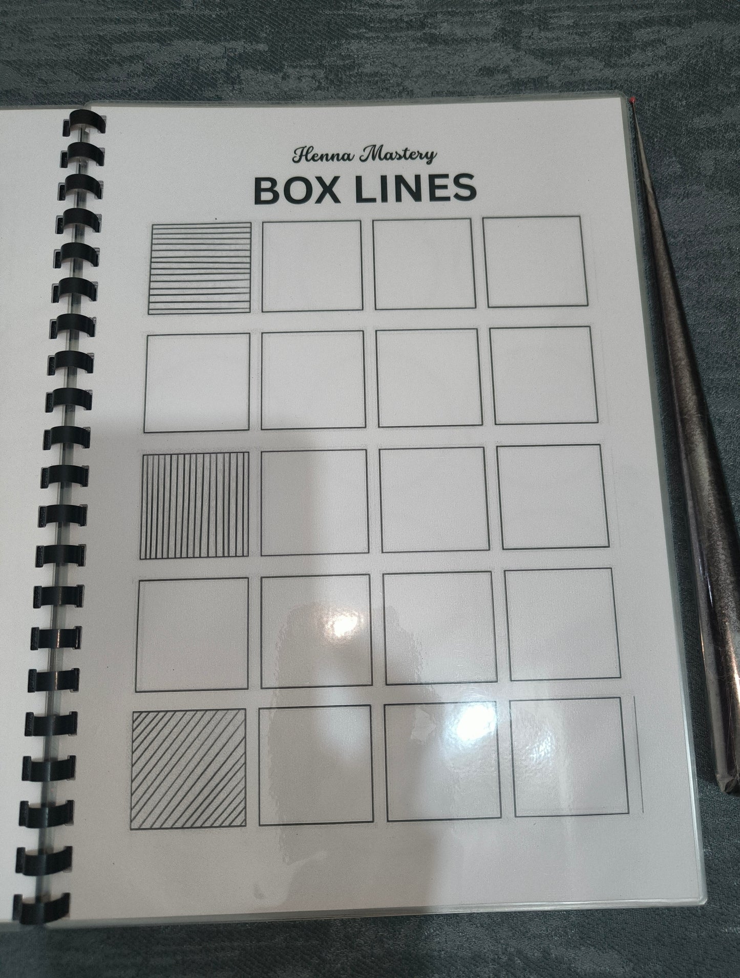 Henna Reusable Tracing Book + FREE Practice Cone.( The Empty Canvas,Full Laminated)