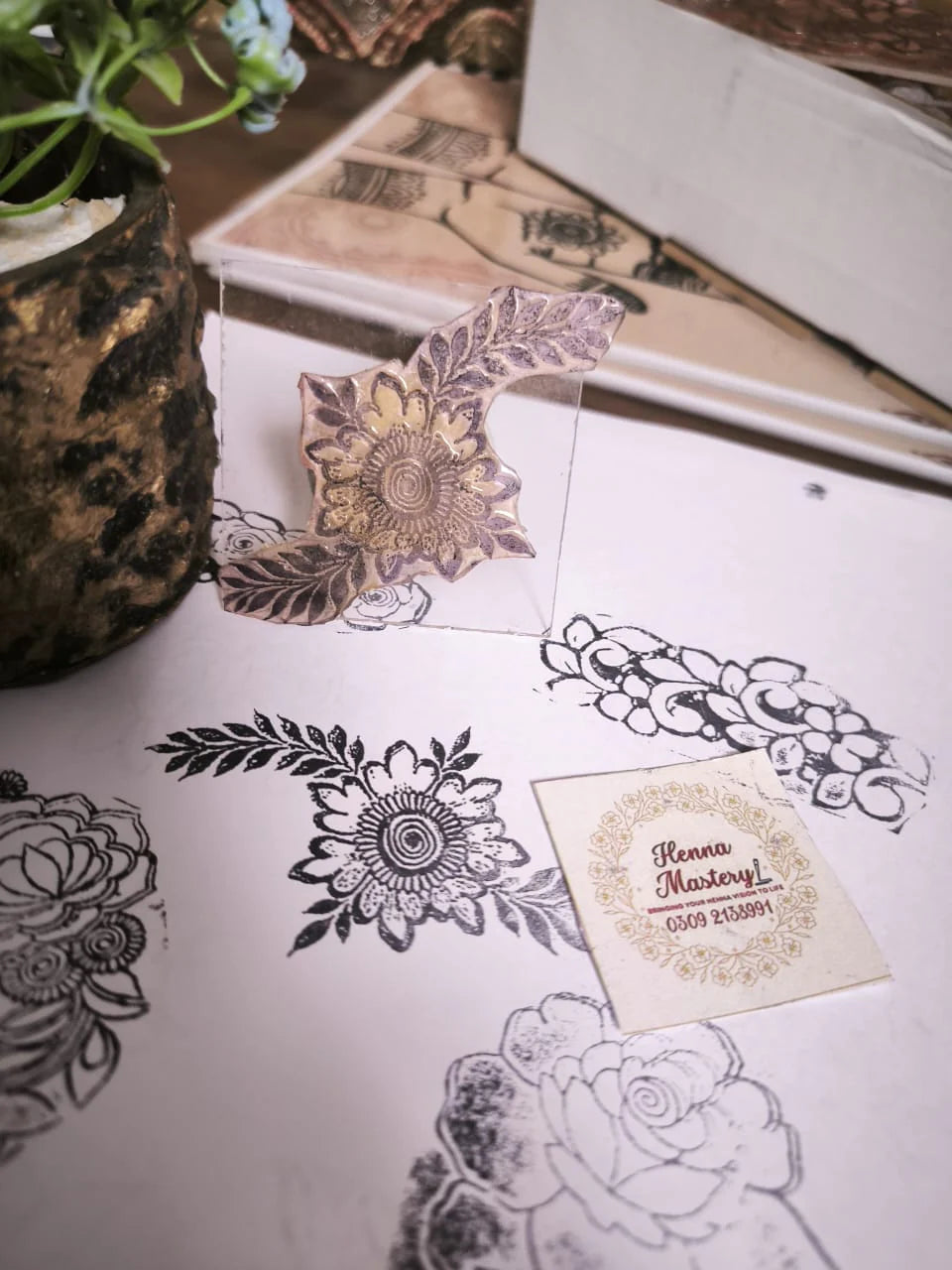 Reusable Mehandi/Henna Stamps (Select any design of your choice ) +FREE DELIVERY