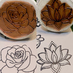 Reusable Mehandi/Henna Stamps Pack of 2 and a Bridal Henna cone.