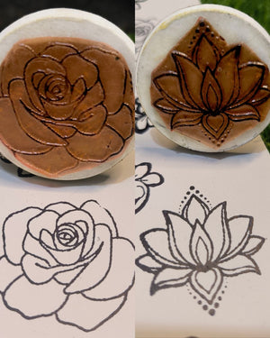 Reusable Mehandi/Henna Stamps Pack of 2 and a Bridal Henna cone.