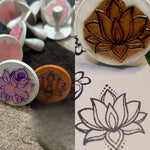 Reusable Mehandi/Henna Stamps Pack of 2 and a Bridal Henna cone.