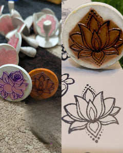 Reusable Mehandi/Henna Stamps Pack of 2 and a Bridal Henna cone.