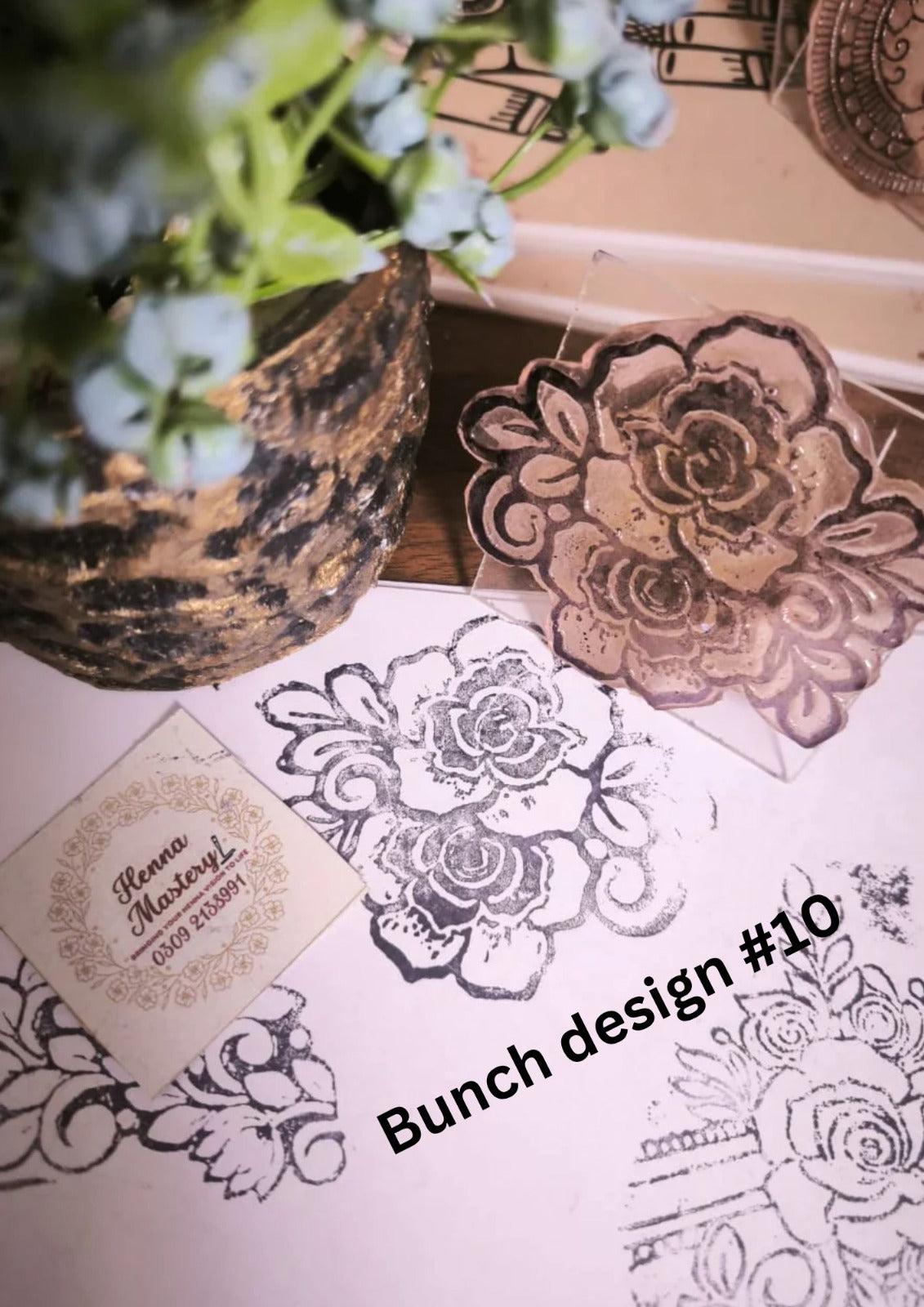 Reusable Mehandi/Henna Stamps (Select any design of your choice ) +FREE DELIVERY