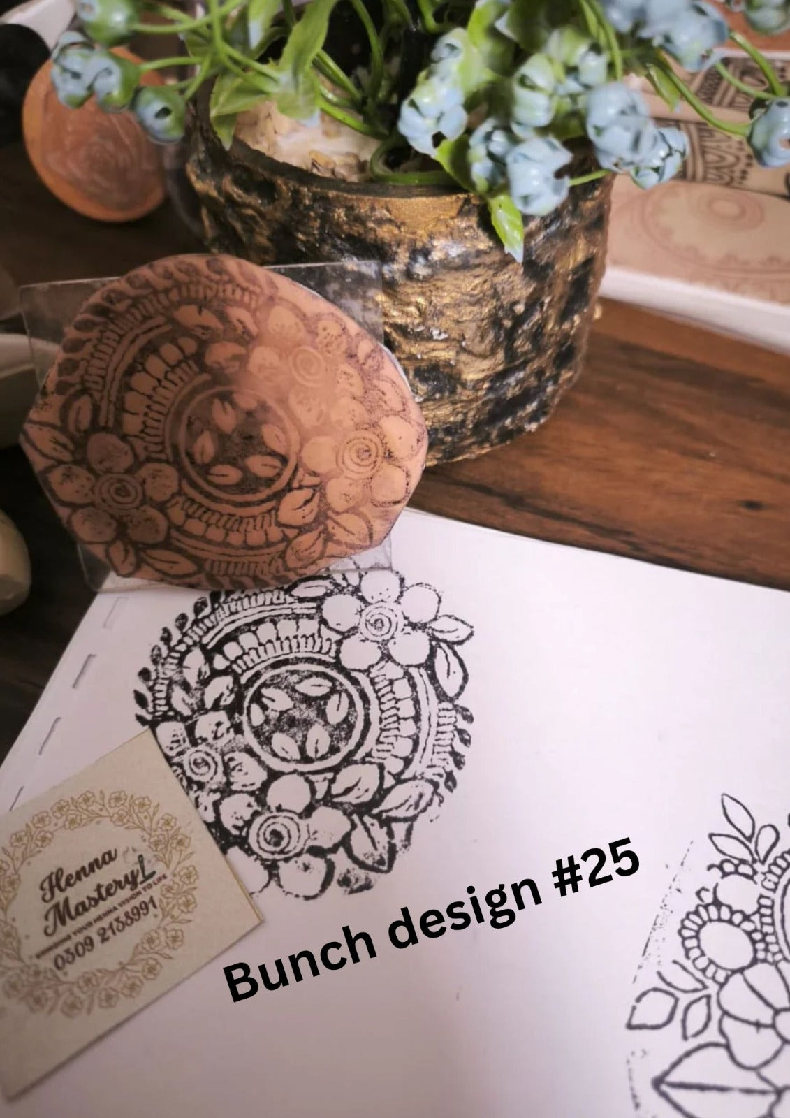 Reusable Mehandi/Henna Stamps (Select any design of your choice ) +FREE DELIVERY