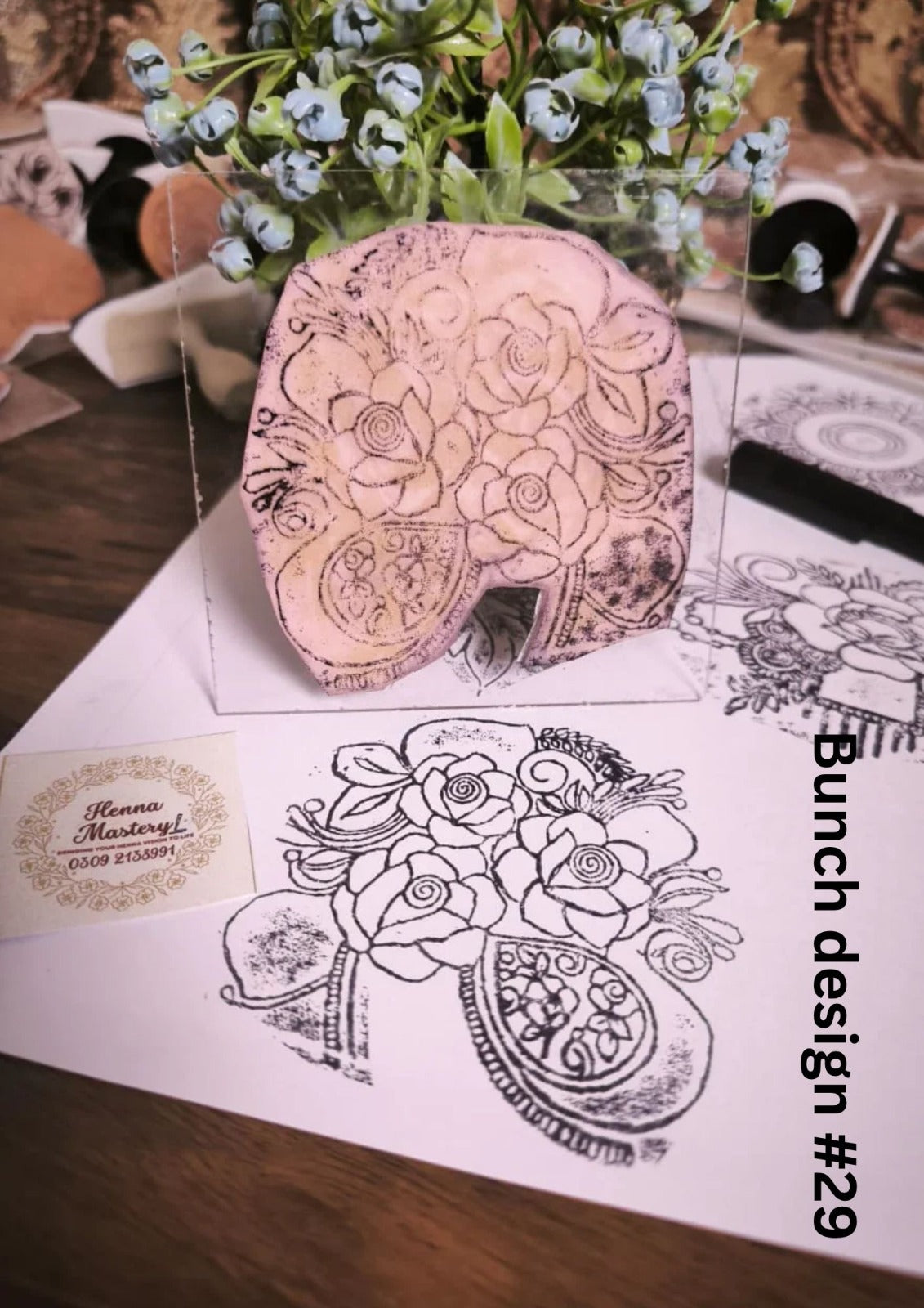 Reusable Mehandi/Henna Stamps (Select any design of your choice ) +FREE DELIVERY