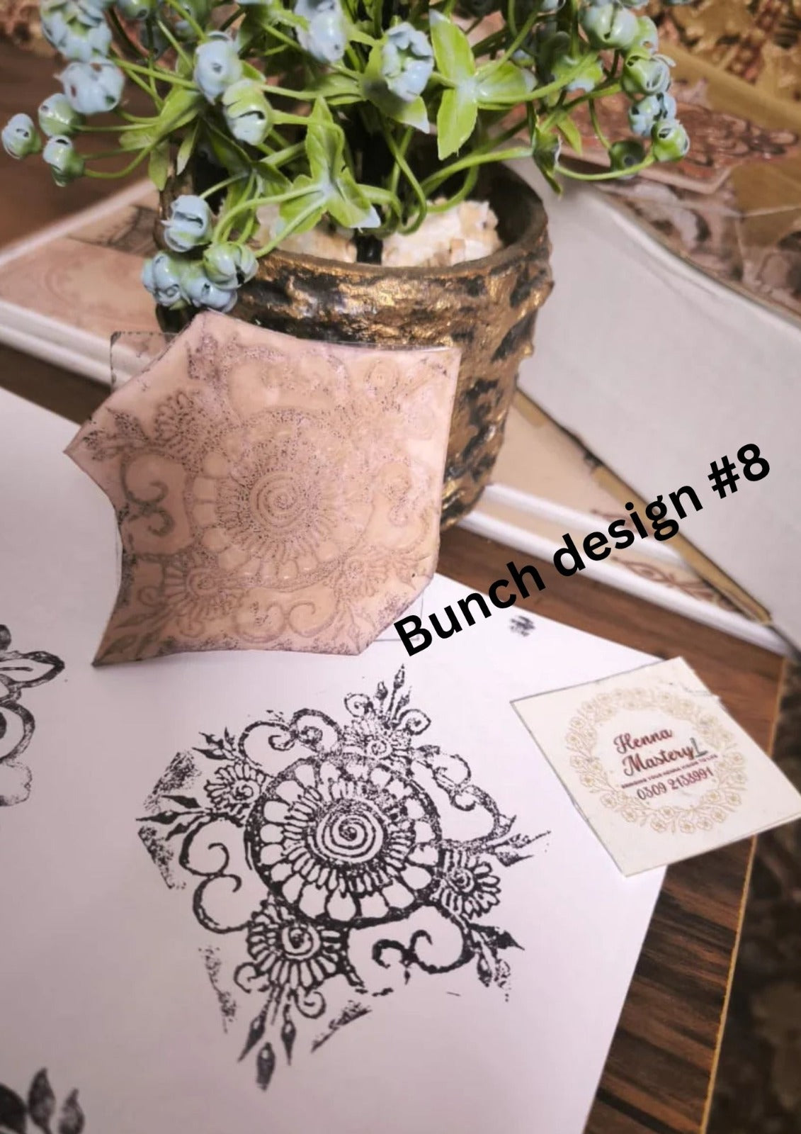 Reusable Mehandi/Henna Stamps (Select any design of your choice ) +FREE DELIVERY