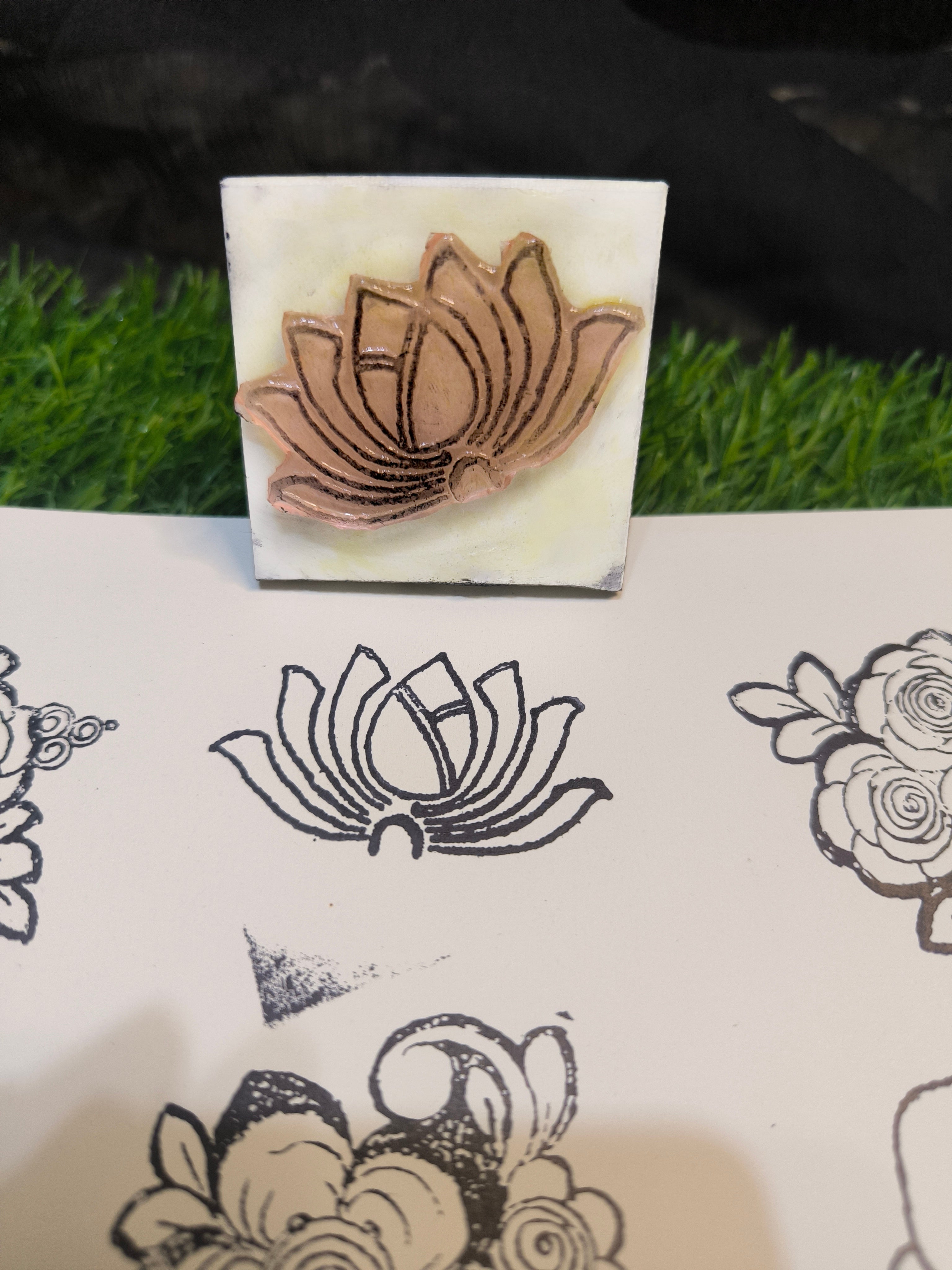 Reusable Mehandi/Henna Stamps Pack of 10 Beautiful Designs,Ink Pad and 1 Bridal Henna cone.