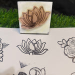 Reusable Mehandi/Henna Stamps Pack of 10 Beautiful Designs,Ink Pad and 1 Bridal Henna cone.