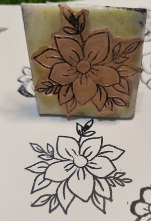 Reusable Mehandi/Henna Stamps Pack of 5  Beautiful Floral Designs and a Bridal Henna cone.