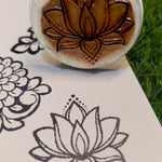 Reusable Mehandi/Henna Stamps Pack of 10 Beautiful Designs,Ink Pad and 1 Bridal Henna cone.