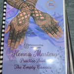 Henna Reusable Tracing Book + FREE Practice Cone.( The Empty Canvas,Full Laminated)