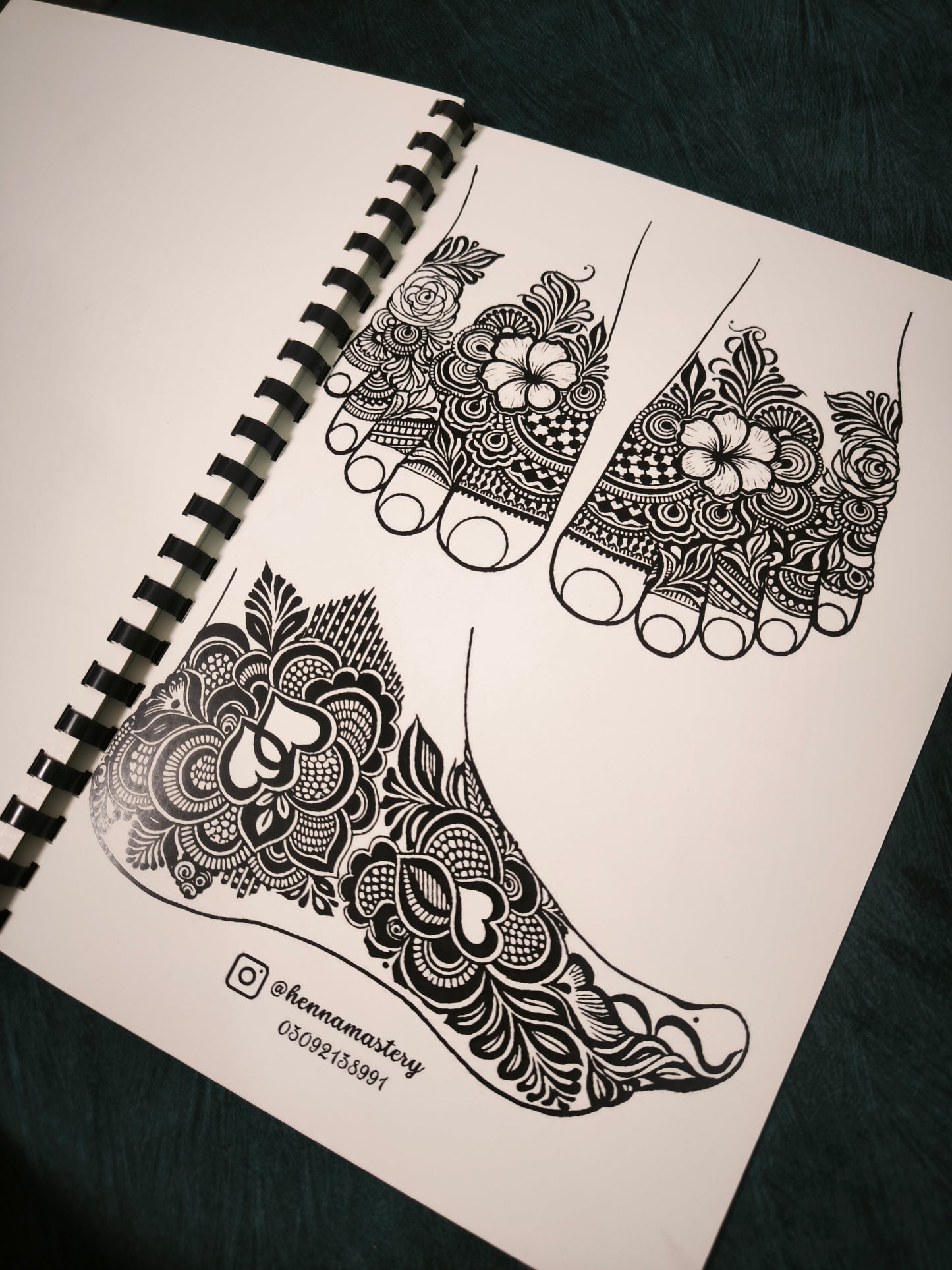 Arabic Henna Reusable Tracing Book Volumes Basic and Advanced Edition + FREE Reusable Acrylic Sheet and a Practice Cone.