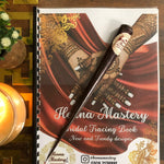 Bridal Henna Reusable Tracing Book + FREE Reusable Acrylic Sheet and a Practice Cone. (Volume 4)
