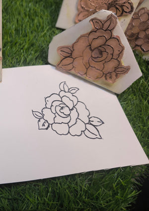 Reusable Mehandi/Henna Stamps Pack of 5  Beautiful Floral Designs and a Bridal Henna cone.