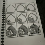 Henna Reusable Tracing Book + FREE Reusable Acrylic sheet and a Practice Cone. (Volume 3)
