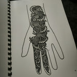 Henna Reusable Tracing Book + FREE Reusable Acrylic sheet and a Practice Cone. (Volume 3)