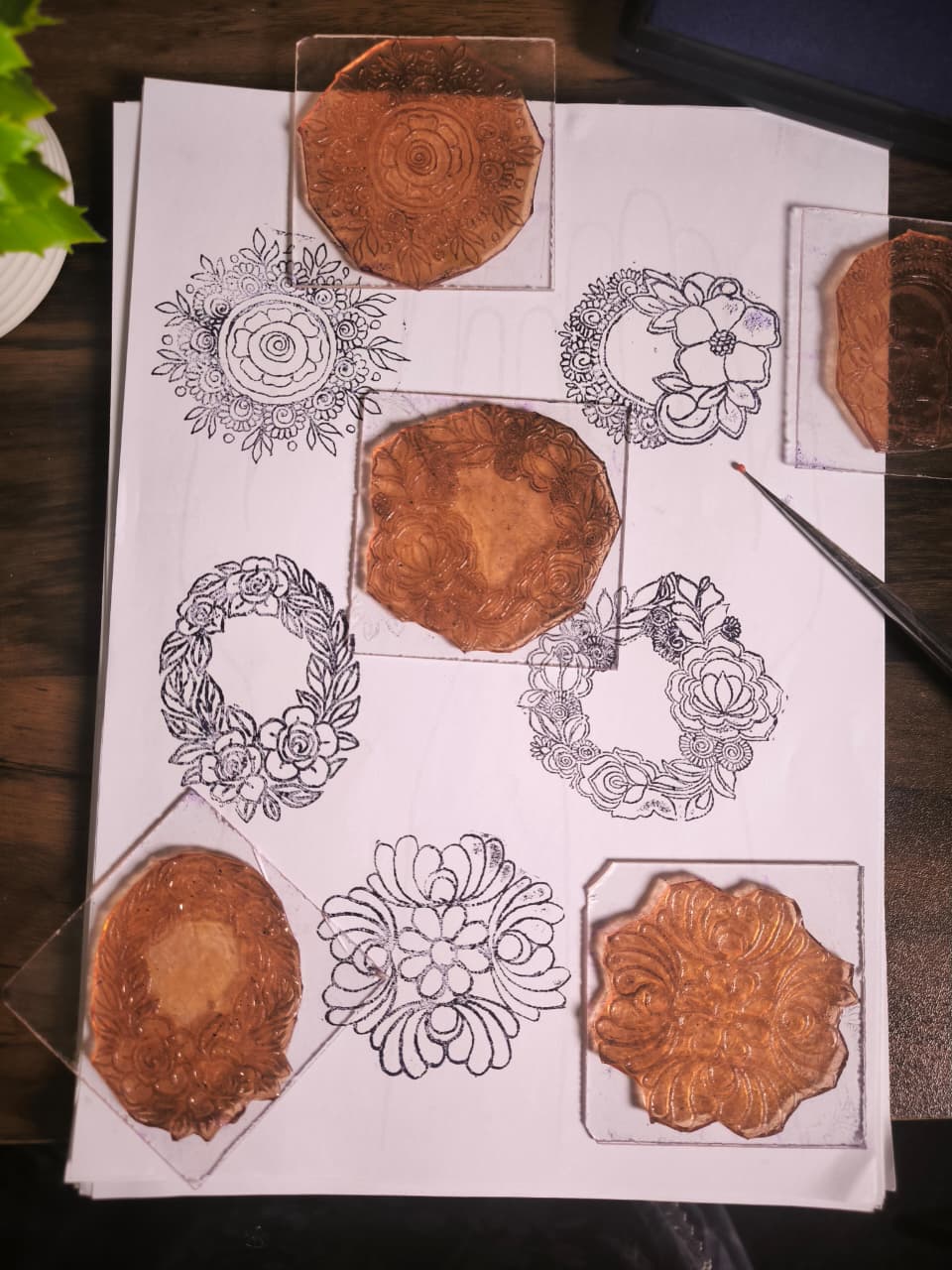 Mehndi Stamp Mandala Collection – Set of 5 Designs