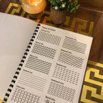 Henna Reusable Tracing Book + FREE Practice Cone.( Volume 1,Full Laminated)