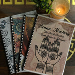 Pack of any 2 Henna Tracing Books of your choice with Reusable Acrylic sheet, a practice cone and free Dc.