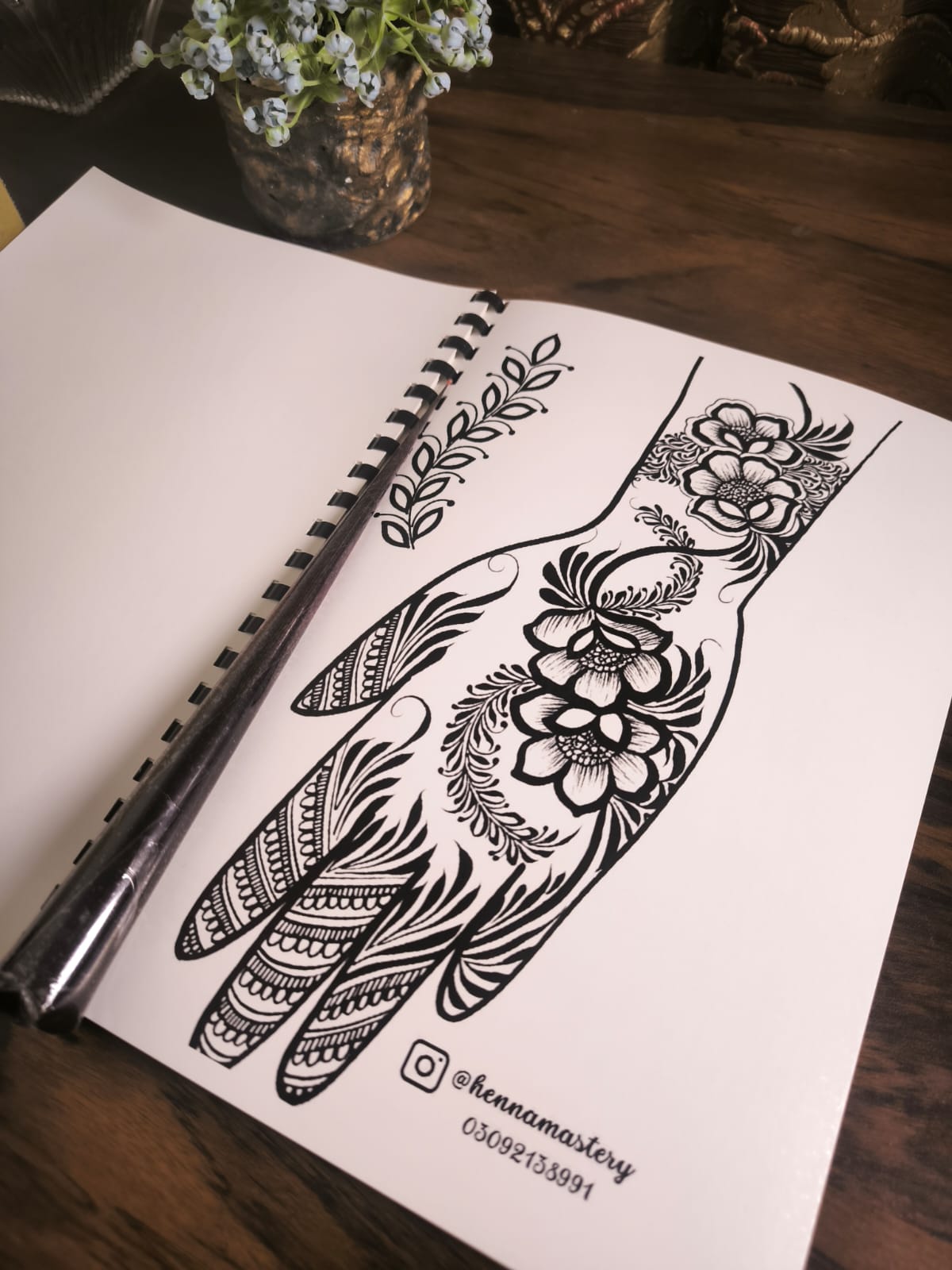 Arabic Henna Reusable Tracing Book Volumes Basic and Advanced Edition + FREE Reusable Acrylic Sheet and a Practice Cone.