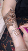 Reusable Mehandi/Henna Stamps Pack of 2 and a Bridal Henna cone.